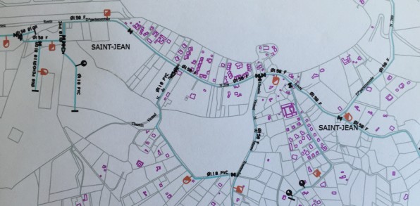Carthographie des réseaux d'eau potable